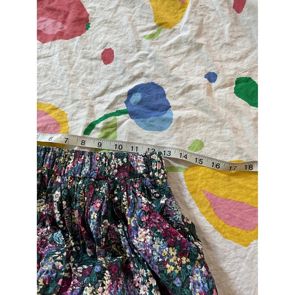 Vintage Style Floral Prairie Skirt Cottagecore Eyelet Lace Ruffle Mini Skirt